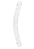 Realrock Crystal Clear Double Dong - Clear - 18in