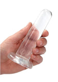 Realrock Crystal Clear Non Realistic Dildo with Suction Cup