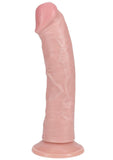 Realrock Vibrating and Rotating Cock Regular Curved - Vanilla - 8in