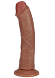 Realrock Vibrating Cock Regular Curved - Caramel - 6in
