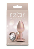 Rear Assets Chrome Anal Plug - Tan - Small
