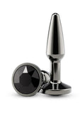 Rear Assets Chrome Tapered Anal Plug - Gray/Grey - Small
