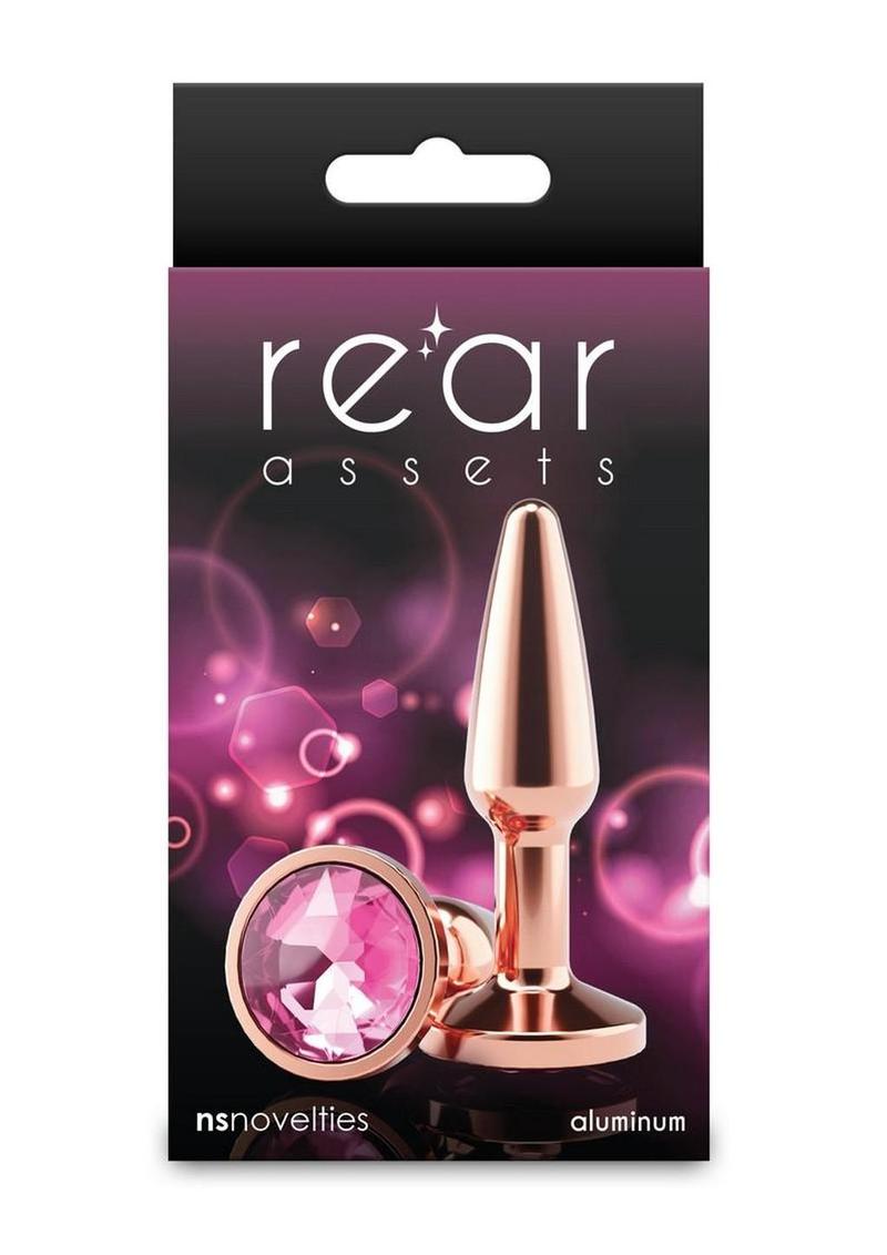 Rear Assets Chrome Tapered Anal Plug - Rose Gold - Small