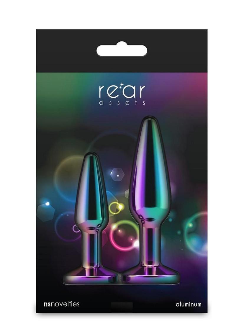 Rear Assets Tapered Trainer Chrome Plated Anal Plugs Kit