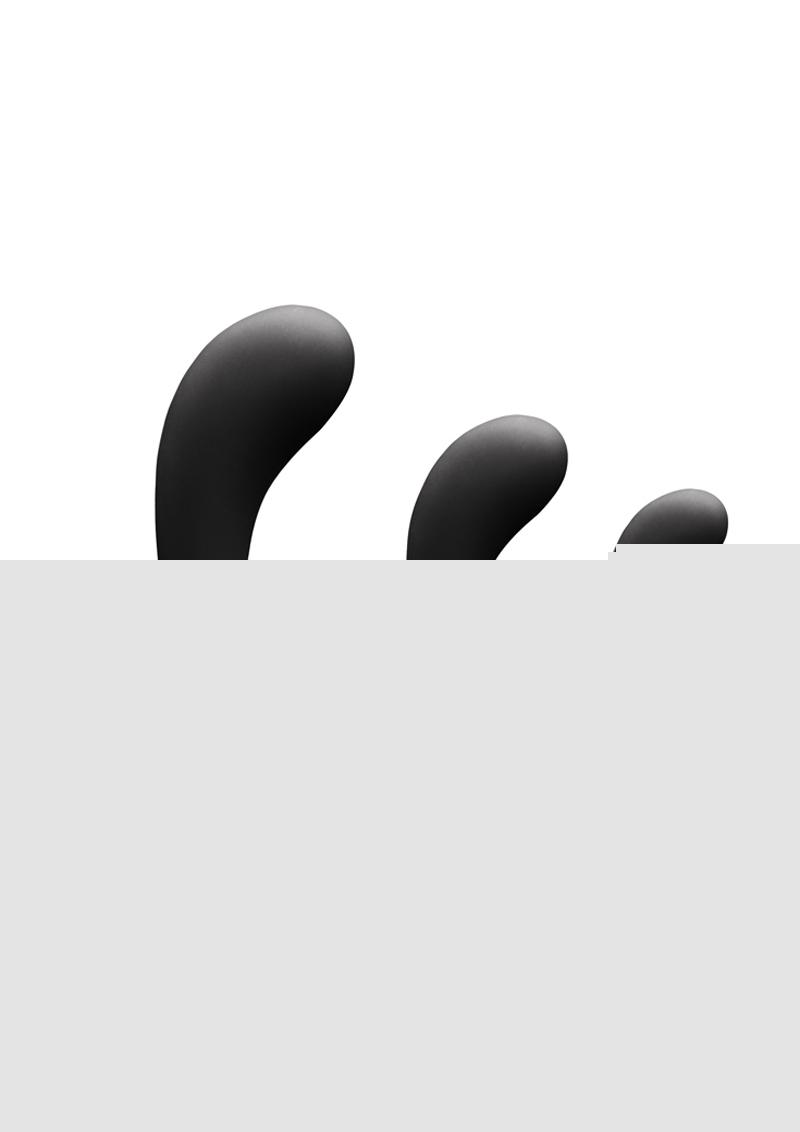 Renegade P-Spot Kit Silicone Anal Plugs - Black - Set Of 3