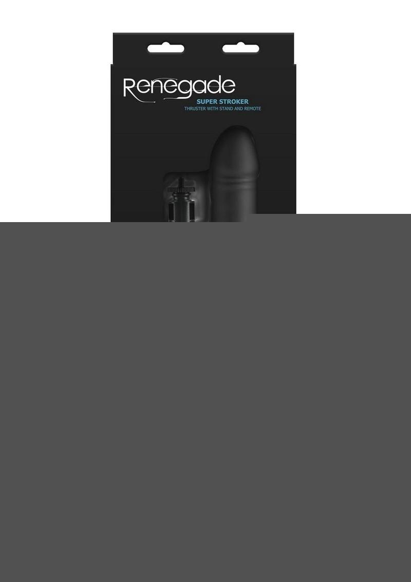 Renegade Super Stroker Rechargeable Silicone Thrusting Vibrator with Suction Cup