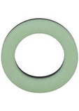 Rock Solid The Big O Glow In The Dark Silicone Cock Ring - Black/Glow In The Dark/Green