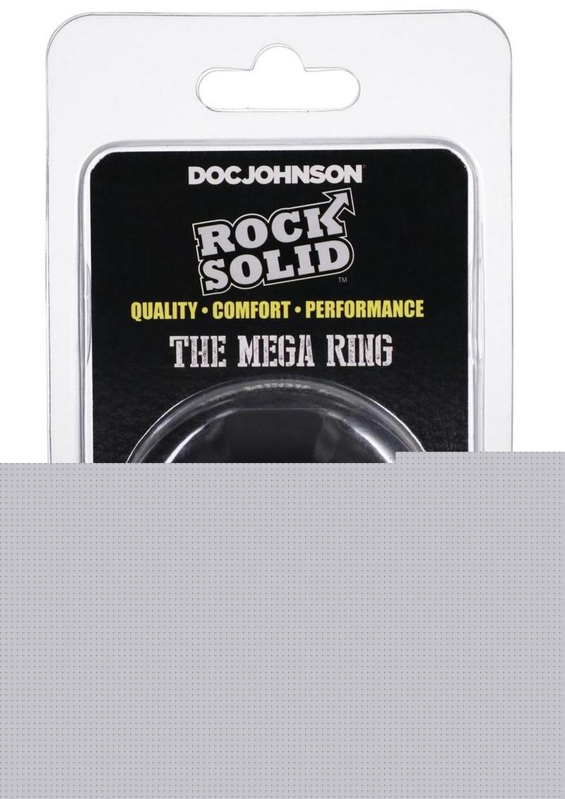 Rock Solid The Mega Ring Silicone Cock Ring - Black