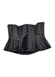 Rouge Leather Corset - Black - Large/XLarge