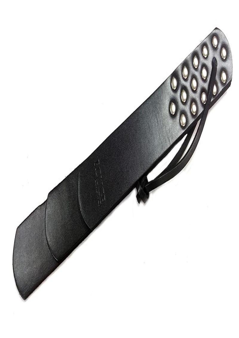 Rouge Leather Three Flap Paddle - Black