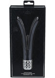 Royal Gems Dueling Queens Rechargeable Silicone Vibrator - Black
