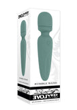 Rumble Wand Rechargeable Silicone Vibrator - Green