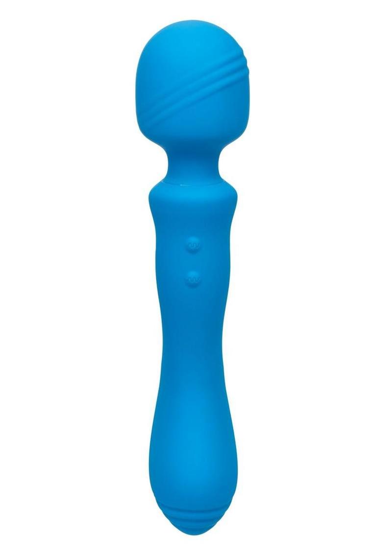 Rumbler Rumble Wand Rechargeable Silicone Vibrator - Blue