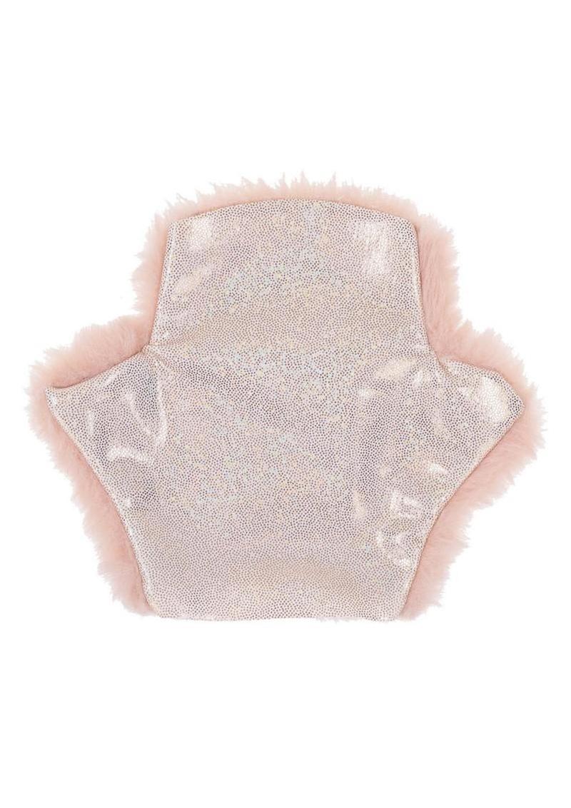 S & M Peaches N Creame Spiked Sensory Glove - Rose Gold