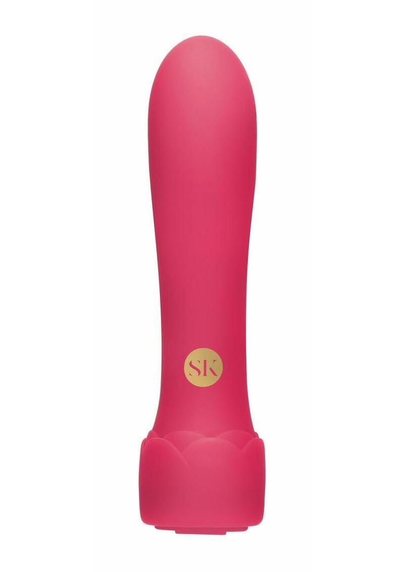 Secret Kisses Rosegasm Floral Boost Rechargeable Silicone Bullet Vibrator - Red