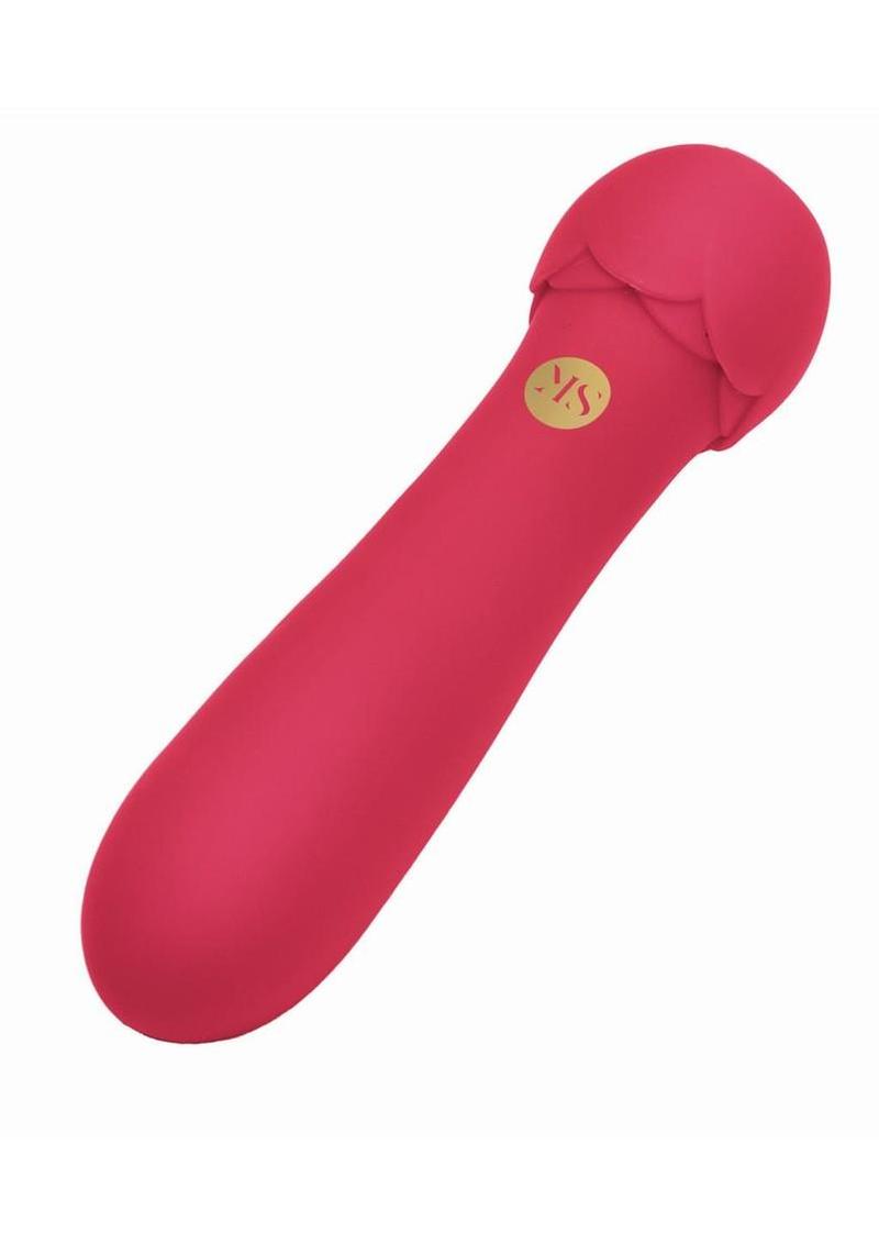 Secret Kisses Rosegasm Lush Bliss Rechargeable Silicone Bullet Vibrator - Red