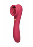 Secret Kisses Rosegasm Quake Rechargeable Silicone Dual Vibe - Red