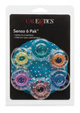 Senso 6 Pack Cock Rings - Assorted Colors - 6 Piece Set