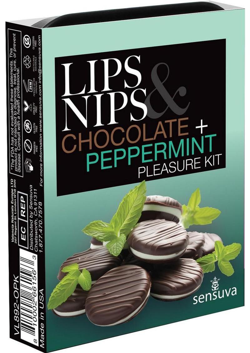 Sensuva Pheromone Infused Lips N Nips Pleasure Kit - Chocolate/Mint