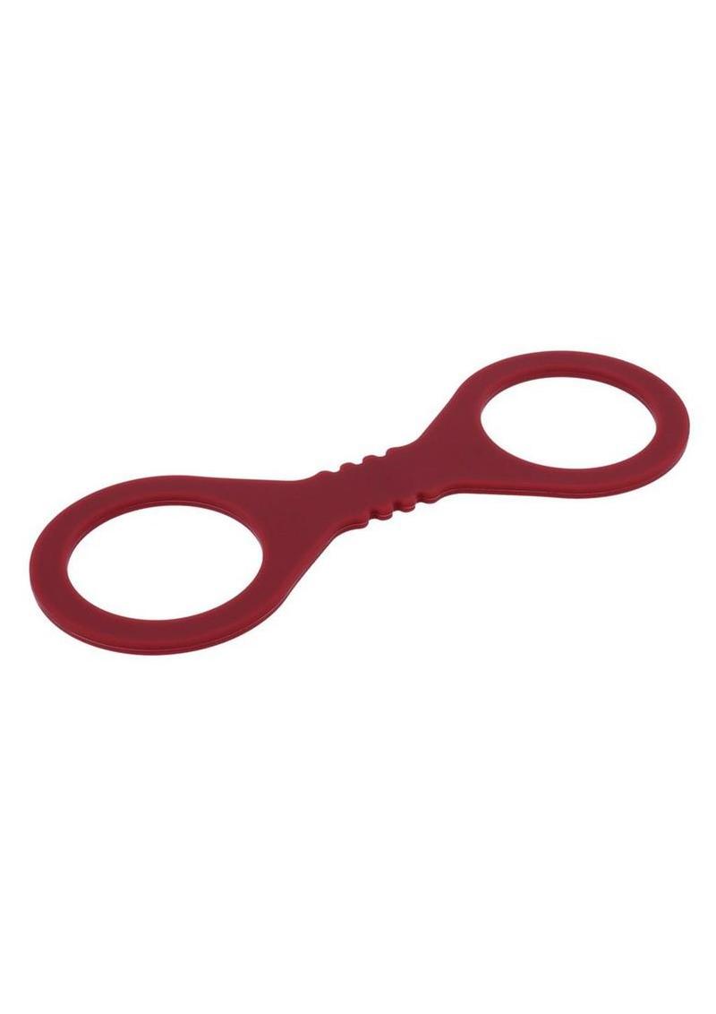 Sex and Mischief Enchanted Silicone Cuffs - Red - Small