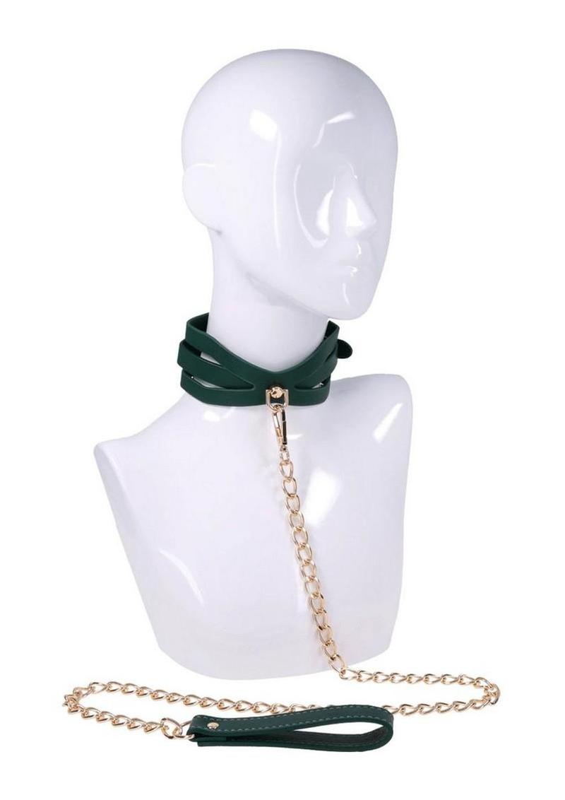 Sex and Mischief Indica Cutout Collar and Leash