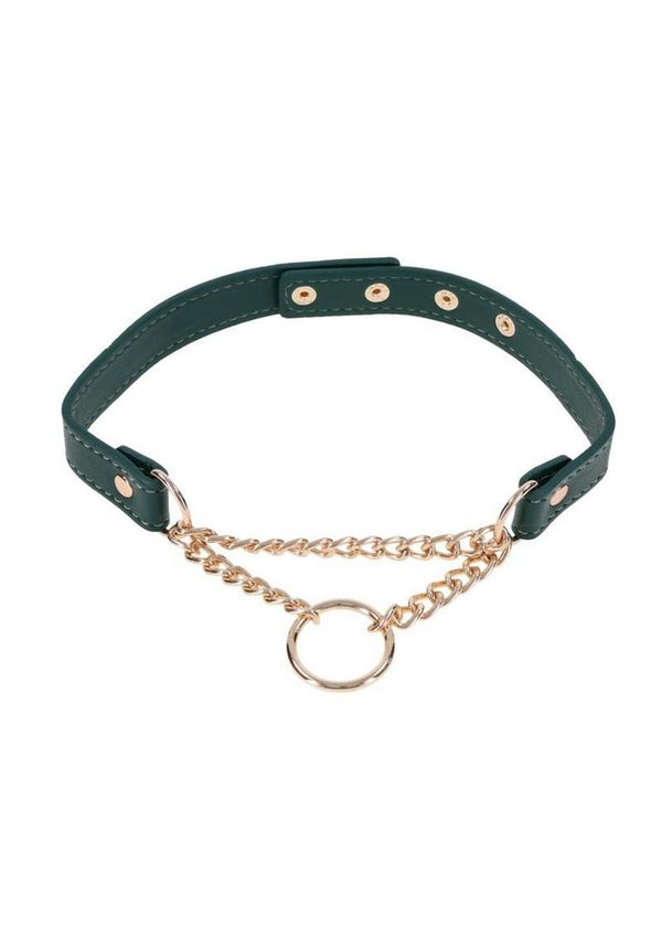 Sex and Mischief Indica Day Collar - Gold/Green