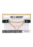 Sex and Mischief Indica Day Collar - Gold/Green