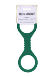 Sex and Mischief Indica Silicone Cuffs - Green - Small