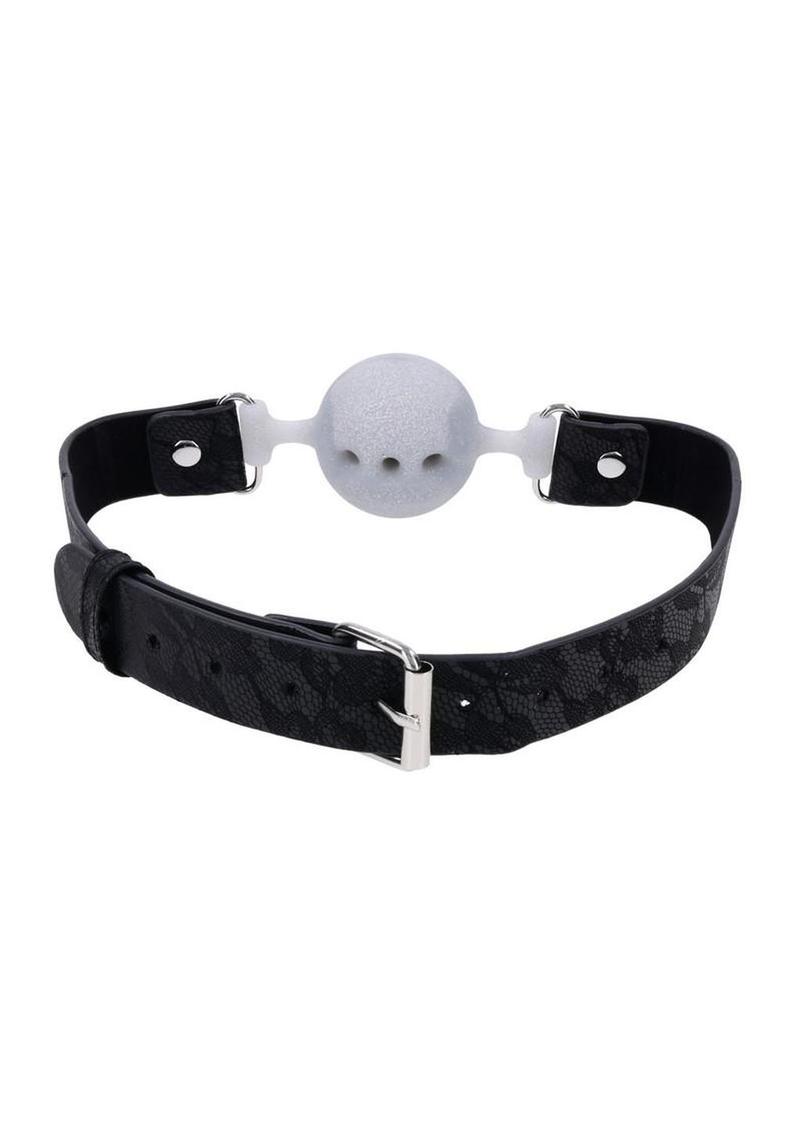 Sex and Mischief Lace Silicone Breathable Ball Gag