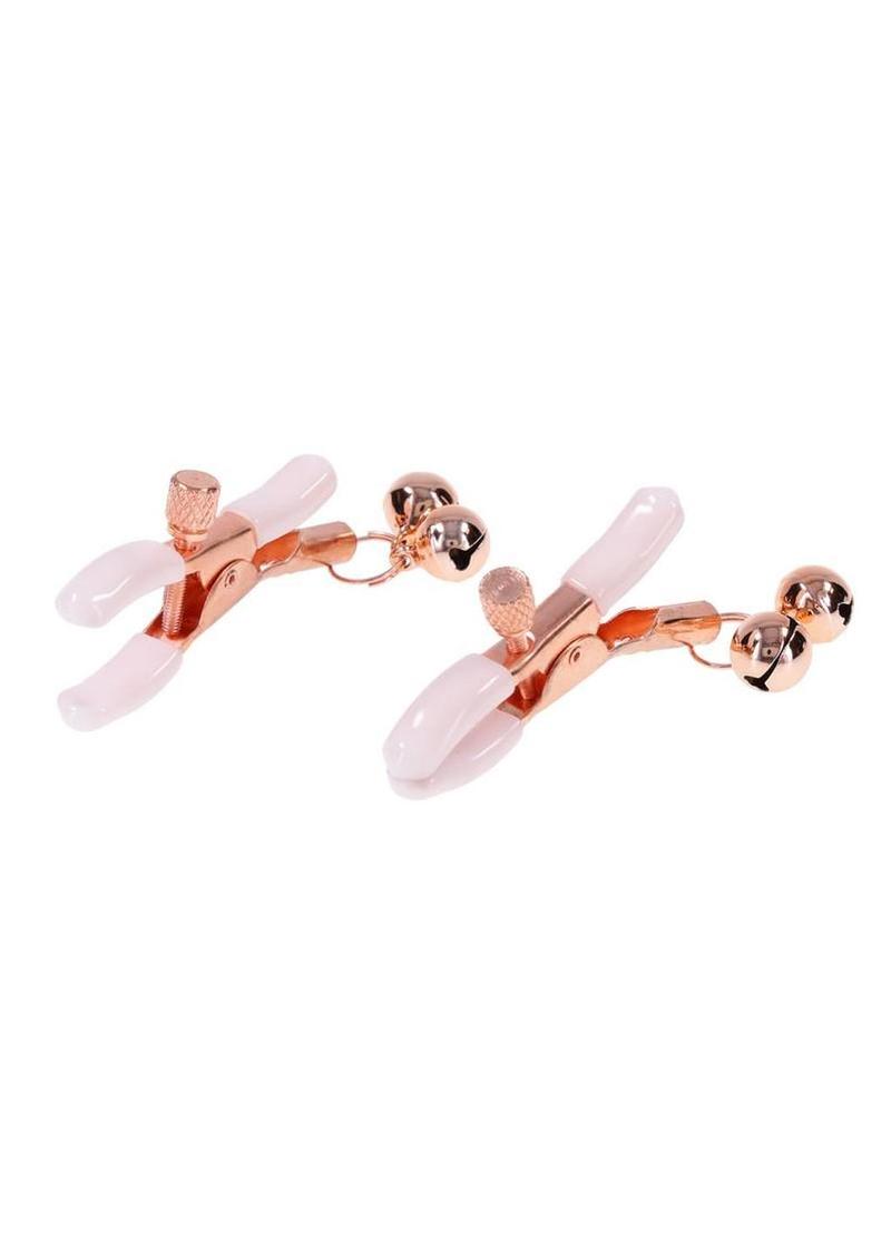 Sex and Mischief Peaches N Creame Bell Nipple Clamps
