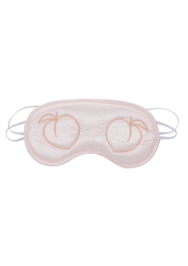 Sex and Mischief Peaches N Creame Blindfold - Ivory/Orange