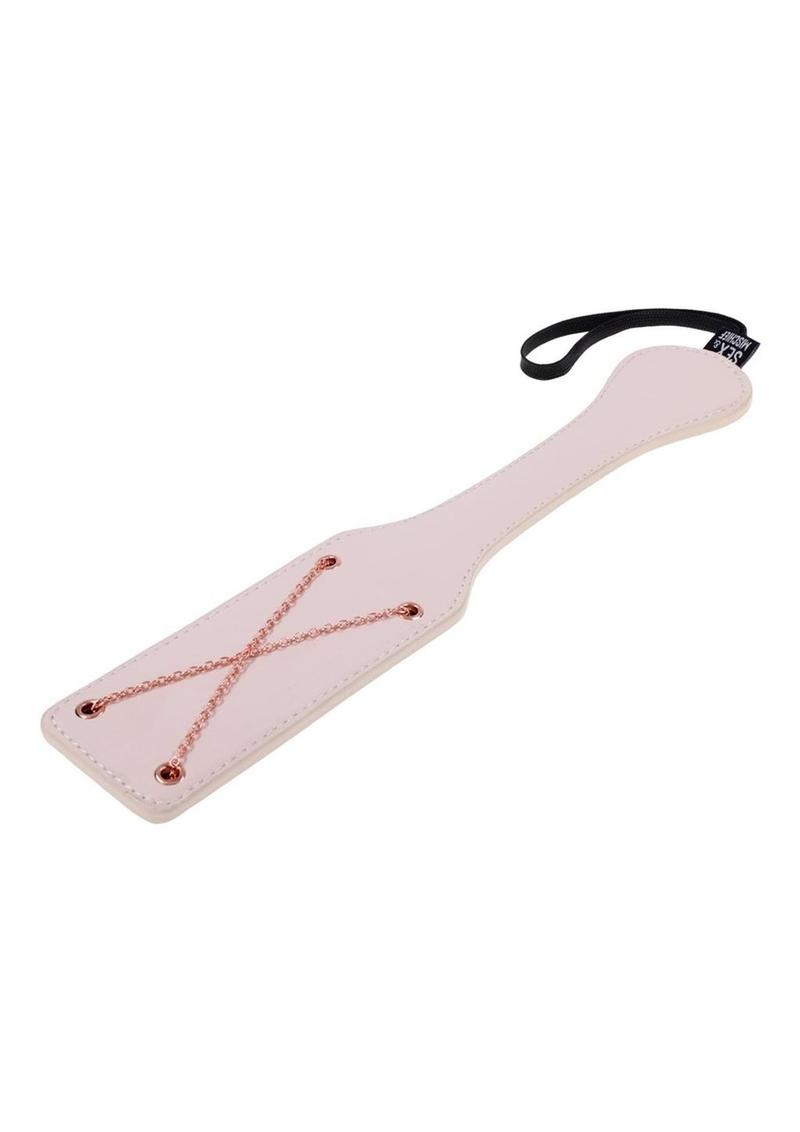 Sex and Mischief Peaches N Creame Chain Impressions Paddle - Rose Gold