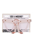 Sex and Mischief Peaches N Creame Garters - Rose Gold