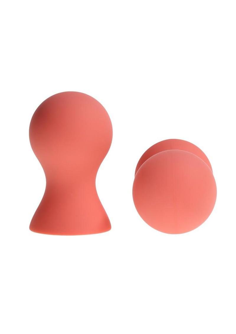Sex and Mischief Peaches 'N Creame Silicone Nipple Suckers - Orange