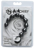 Sex and Mischief Silicone Anal Beads - Black