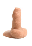 Strap U Uncut Packer Silicone 5.1in Dildo - Vanilla