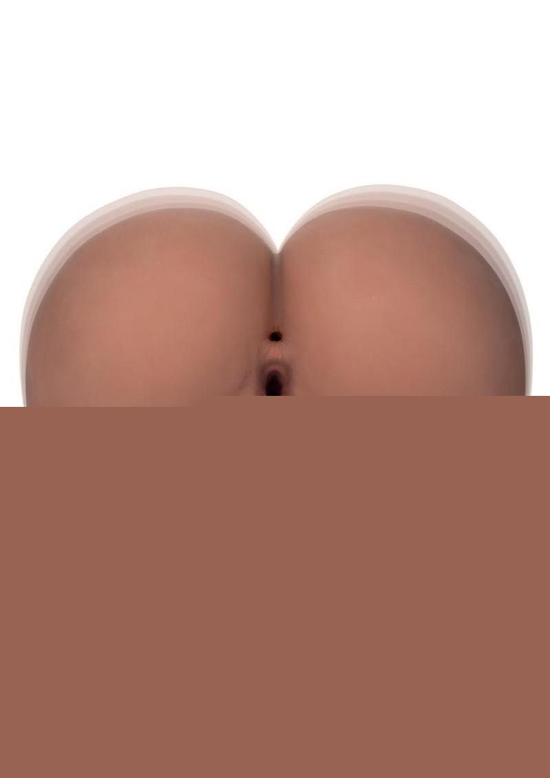 Stroke It Vibrating Twerking Rechargeable BBL Masturbator - Pussy and Ass - Chocolate