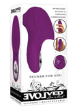 Sucker For You Silicone Rechargeable Clitoral Stimulator - Purple