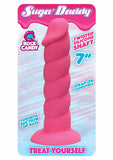 Suga' Daddy Silicone Dildo - Pink - 7in