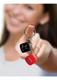 Super Fun Key Chain Sex Dice - Black/Red