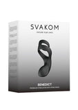 Svakom Benedict Silicone Rechargeable Cock Ring - Black
