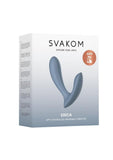 Svakom Erica Romantic Rose App Compatible Rechargeable Silicone Dual Stimulating Vibrator - Pink