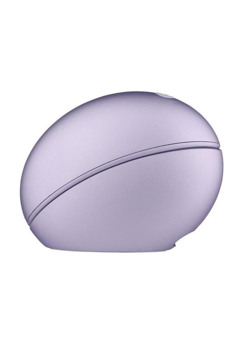 Svakom Pulse Galaxie App Compatible Rechargeable Silicone Clitoral Stimulator with Remote - Metallic - Lilac/Purple