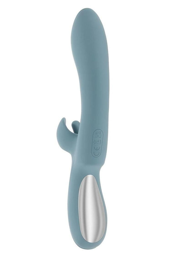 Take Your Flick Rechargeable Silicone Dual Vibrator - Blue