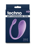Techno Rave Rechargeable Silicone App Compatible Vibrator - Lavender/Purple