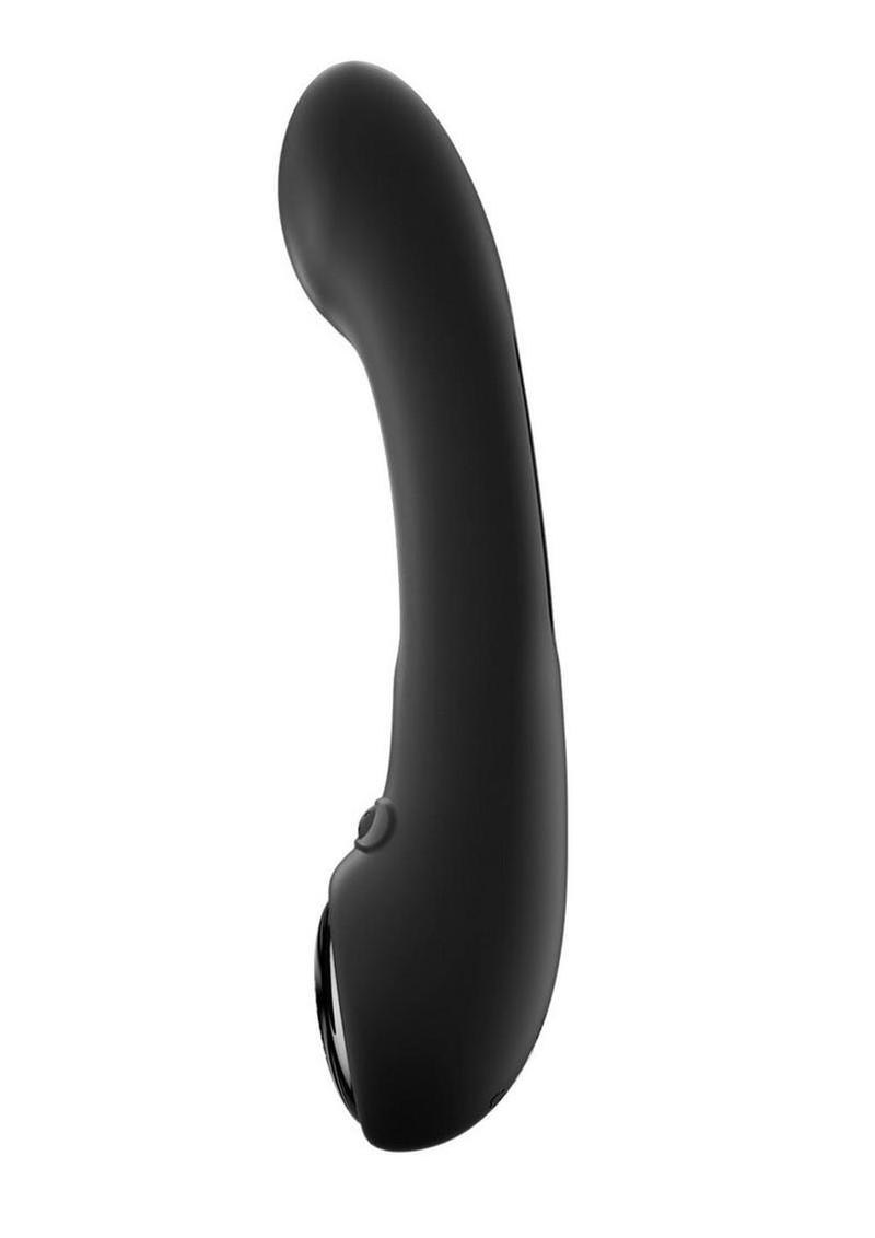Tempo Pressure Sensing App Controlled Kinky Finger Tapping Rechargeable Silicone G-Spot Vibrator
