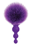 The 9's - Cottontails Silicone Beaded Bunny Tail Butt Plug - Purple