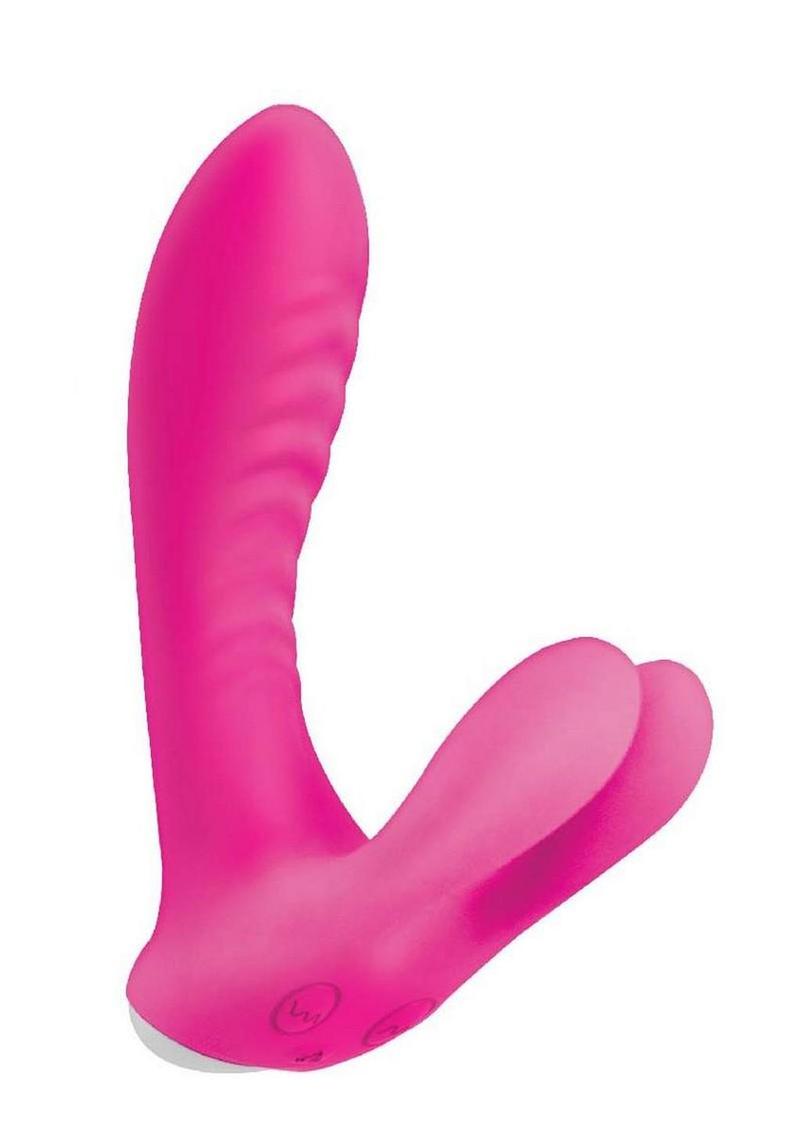 The Royal Bunny Heat Rechargeable Silicone Warming G-Spot Vibrator - Pink