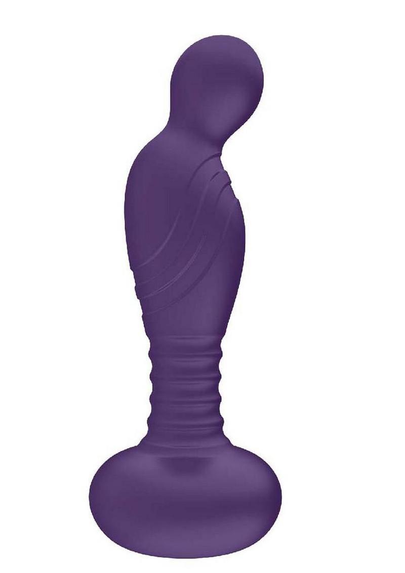The Royal P-Spot Pleasure Rechargeable Silicone Prostate Stimulator - Purple
