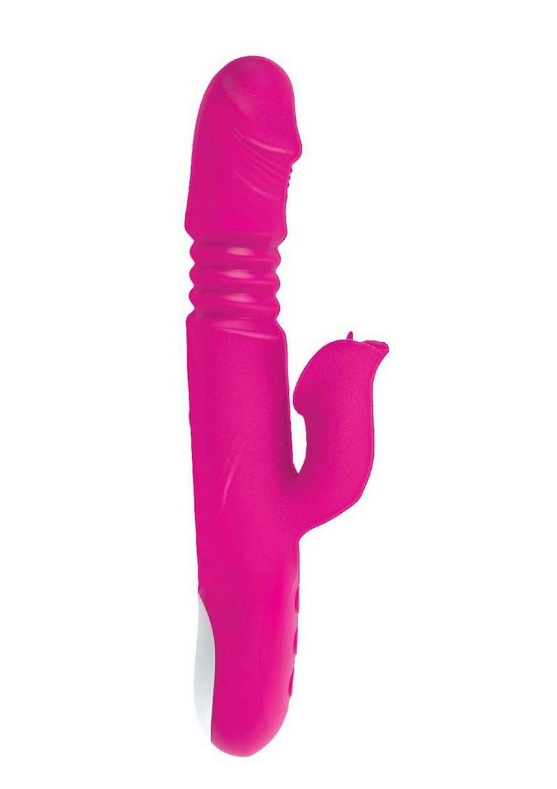 The Royal Passion Heat Rechargeable Silicone Warming Rabbit Vibrator - Pink